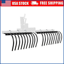 60" Landscape Rake Implement for ATV/UTV Removal of Rock Grass Bunches & Debris