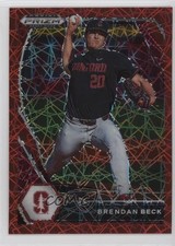 2021 Panini Prizm Draft Picks Red Velocity Prizm Brendan Beck #PDP55 6u5