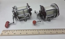 Vintage Penn Peer #209 Fishing Reel Red Handle Excellent Condition x2