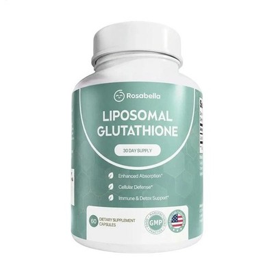 Rosabella Liposomal Glutathione 500mg   High Absorption Glutathione Supplement
