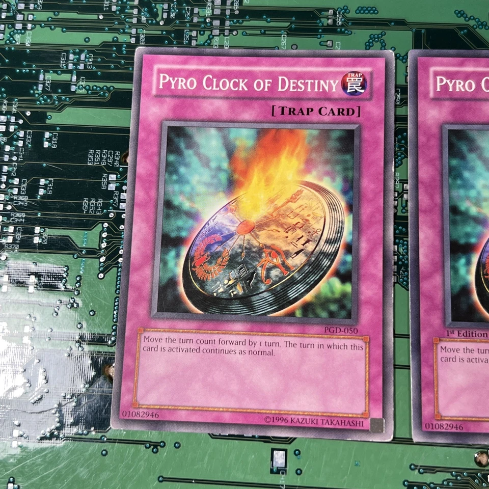 Pyro Clock of Destiny PGD-050 Pharaonic Guardian Yugioh Card MP 2 - Image 2 of 4