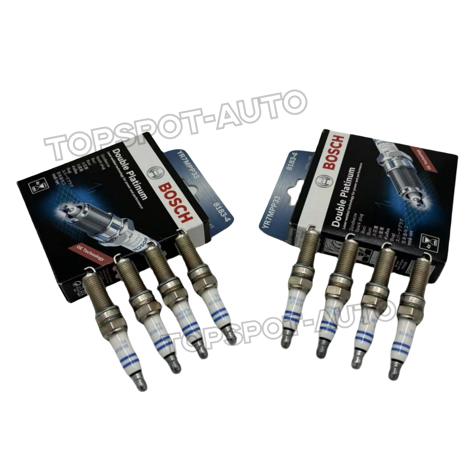 8PCS Bosch Spark Plugs For Mercedes Benz C230 C250 C300 CL550 E350 A0041591803