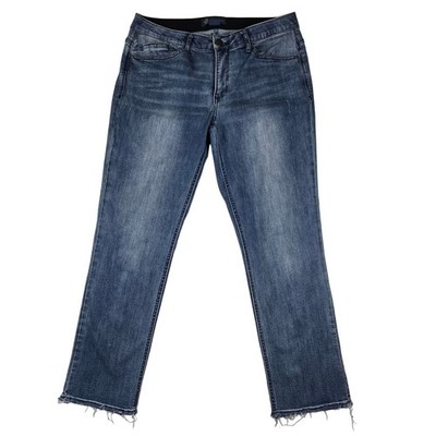 Democracy Jeans Womens 12 Straight Leg Distressed ''ab''solution Pants 0858