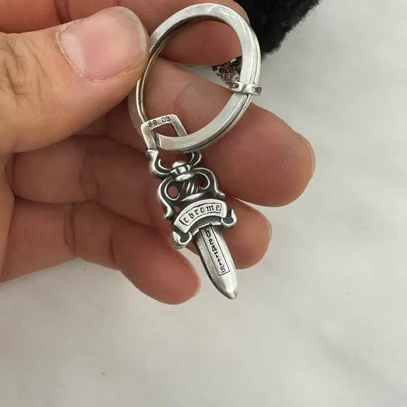 Chrome Hearts Dice Fuzzy Keychain - Used, Slight Wear thumbnail 3