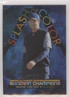 2022 Goodwin Champions Splash of Color Platinum Cosmic Wayne Gretzky HOF 0il7