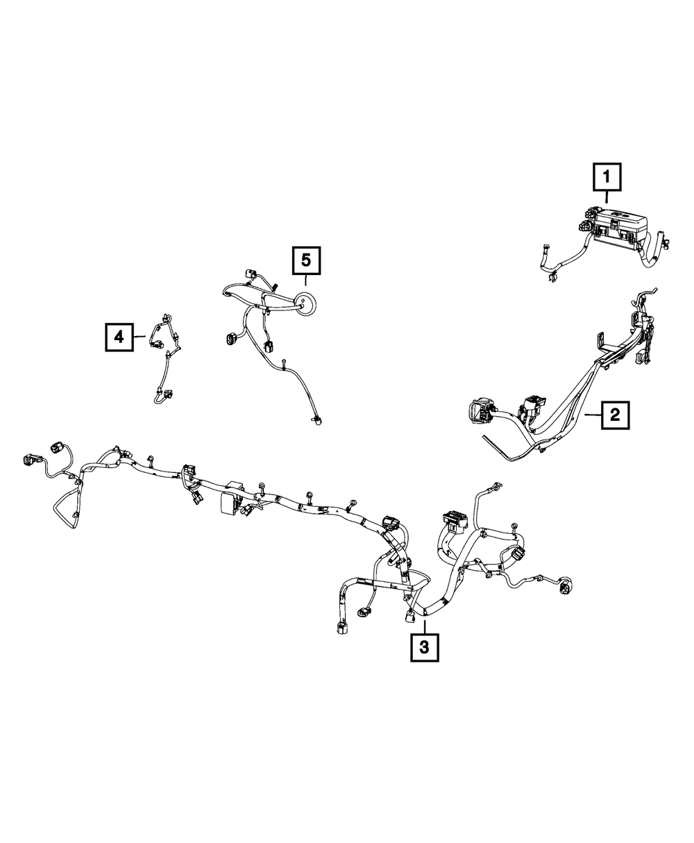 Genuine Mopar Front End Module Wiring 68169987AC