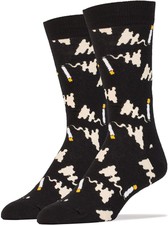 UPC 642415000031 product image for OOOH YEAH! Men's Novelty Crew Socks, MD5006C - Cigarette Break | upcitemdb.com