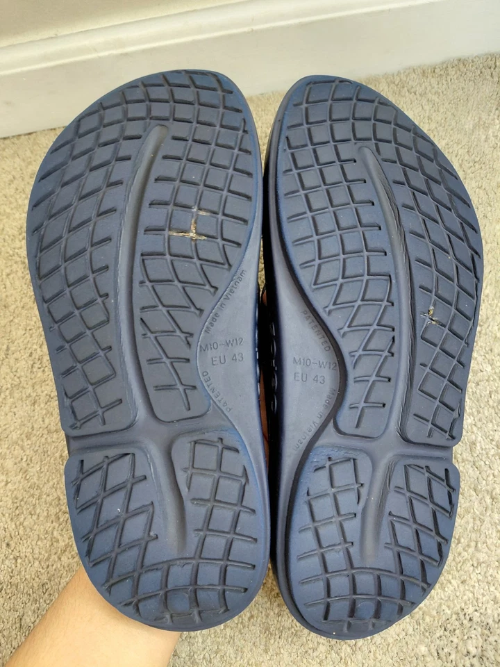 OOFOS OOriginal синий восстановления слайд мужской размер 10 стринги повседневный комфорт сандалии - Изображение 2 из 4