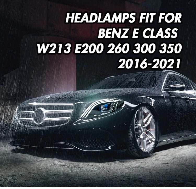 Faros LED aptos para Mercedes Benz Clase E W213 E200 E260 E300 E350 2016-2021 Foto 2 de 4