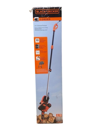Black + Decker BECSP601 10" 8AMP Corded Electric Chainsaw W/ Pole Attachment - Picture 4 of 4