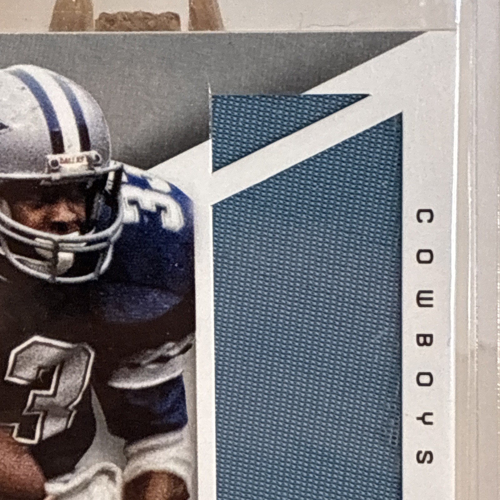 Tony Dorsett 2015 Certified Fabric of the Game Jersey card 32/99 Cowboys HOF view 3