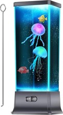 Cool Jellyfish lamp Sensory Synthetic Realistic Jelly Fish Tank Aquarium Mood...