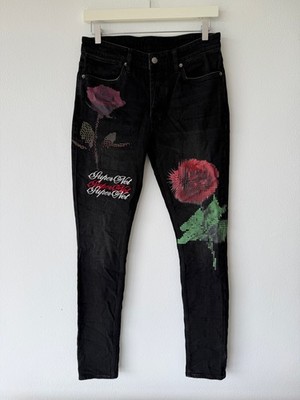 new Ksubi mens jeans van winkle pixel black supernet rose 32