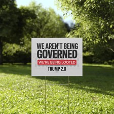 Anti Trump Yard Sign Protest Political Election Outdoor Display