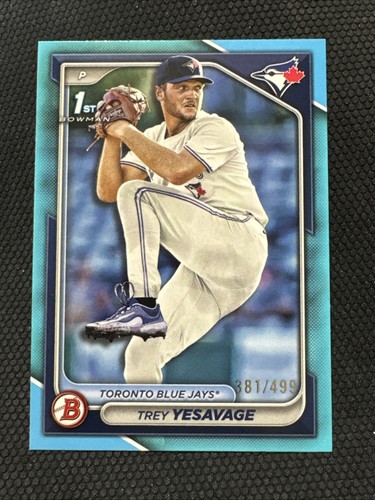 Trey Yesavage [Sky Blue] #BD-92 2024 Bowman Draft card