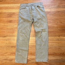 Vintage Levi’s 501 33 x 32 Light Green/Tan Made in USA Jeans