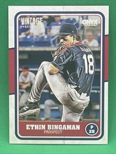 ETHIN BINGAMAN 2025 ONYX VINTAGE BASEBALL BASE CARD PROSPECT