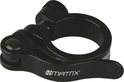 MATRIX SC1 Sattelstützklemme 34,9mm schwarz mit Schnellspanner Aluminium