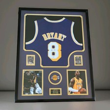 KOBE BRYANT Signed Framed Jersey Los Angeles Lakers