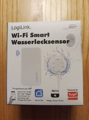 LogiLink Smart Home Wi-Fi Smart Wasserlecksensor Tuya kompatibel