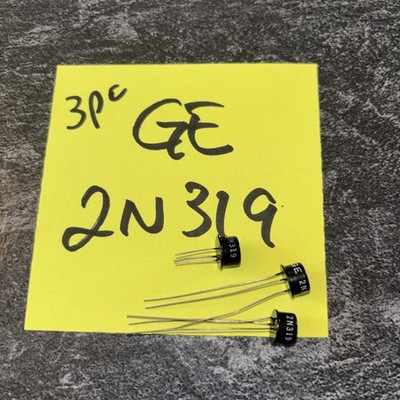 3pcs GE 2N319 PNP Germanium General Purpose Audio Amp. Transistor NOS LOC I