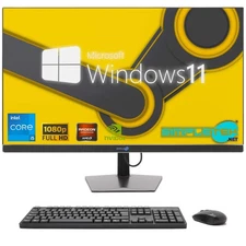 AIO All In One I5 27" Win11 PC 16GB 960GB GPU GTX1650 Editing Gaming Graphics