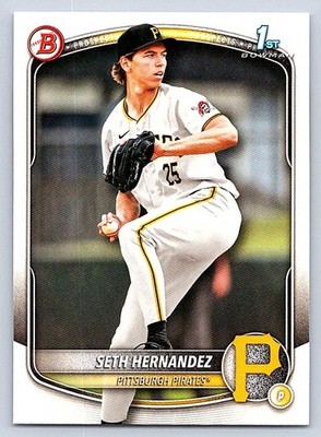 SETH HERNANDEZ  PIRATES RC 1st card   2025 BOWMAN DRAFT #BD-25
