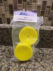 Vintage RC Team Associated B4 Rear Wheels Pin Mount Yellow (2) ASC9689 New 9689