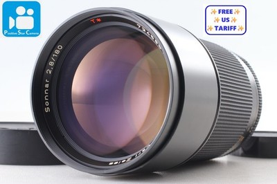  VIDEO  Opt Top MINT  Contax Carl Zeiss Sonnar T* 180mm F2.8 MMJ From JAPAN