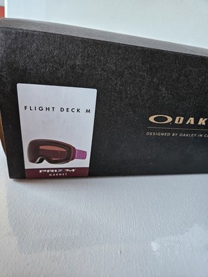 NEW Oakley Flight Deck M Snow Goggles-Prizm- Garnet Lens | eBay