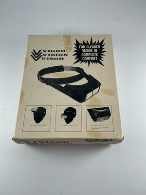 Vigor Vision Visor OptiVISOR Binocular Magnifier Headband Set w/ Spare Lens