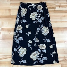 Vtg Karen Kane Midi Skirt Sz 8 Floral Boho Whimsical Fairy Y2K USA Made