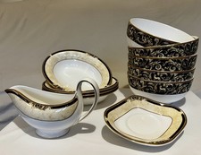 Wedgwood Cornucopia Serving Bowls, Vegetable Dishes & Sauce Boat Set
