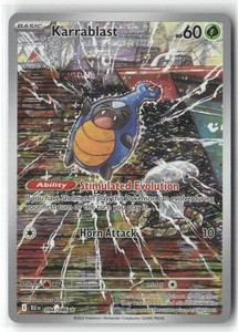 Pokemon Karrablast Illustration Rare SV: Black Bolt 094/086 NM