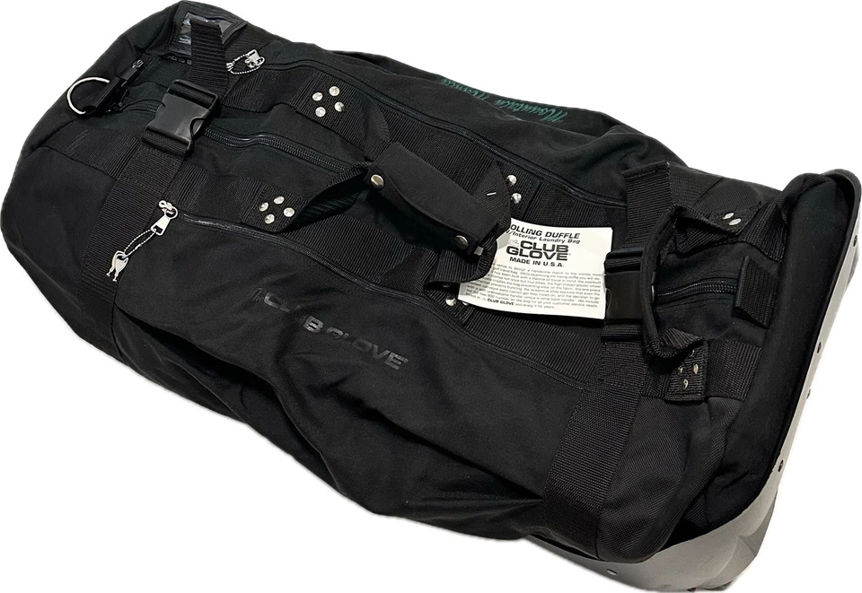 Club Glove Duffle Bag Rolling Black Golf Luggage Desert Mountain Logo New 32” - Image 2 of 4