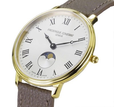 Frederique Constant Herren Uhr  40 mm Ø Moonphase  FC-206RS3S5 Neu OVP