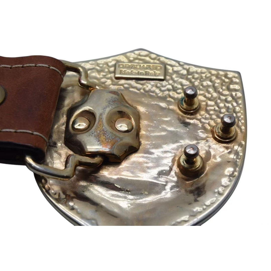 Dsquared2 Keepin Me Hot Belt Buckle Plate Made In Italy