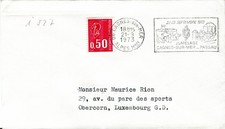 France 1973 Cagnes sur Mer - Passau Twinning slogan postmark cover