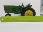 Vintage John Deere Diecast Metal Tractor Toy Made in USA Green Yellow 8.5 Inch — photo 2