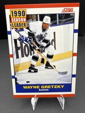 Wayne Gretzky #352 Score NHL Hockey 1990 Los Angeles Kings Assist Season Leader
