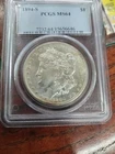 PCGS MS 64 1894 S $1 Morgan Silver Dollar Rare Date & Grade