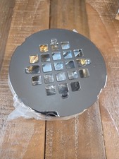 Westbrass Chrome D206B-26 2" No-Caulk Brass Compression Shower Drain w/ 4-1/4"