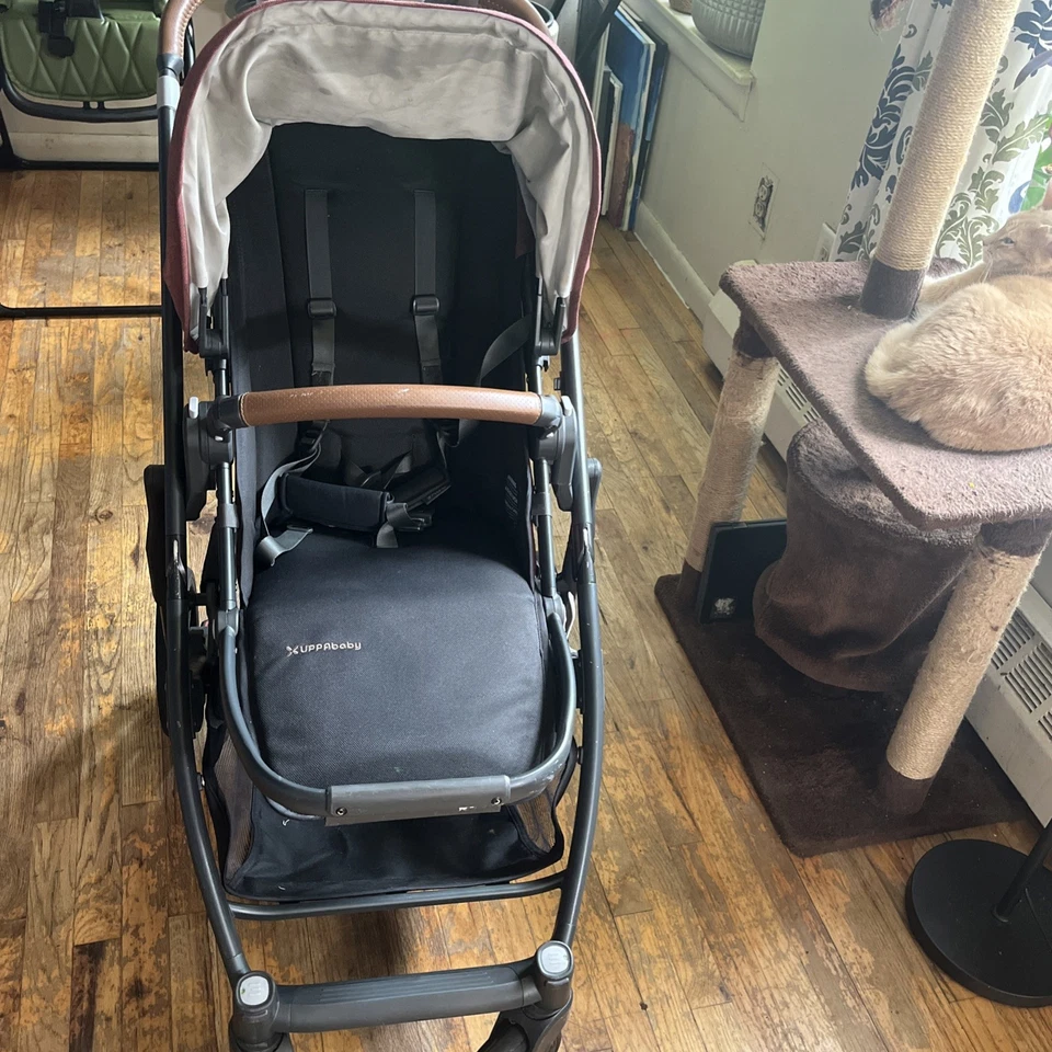 UPPAbaby Cruz V2 Stroller + Matching Baby Bag & Changing Pad – Lucy (Rosewood Mé - Image 4 of 4