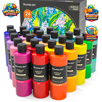 Acrylfarben Set 24 Farben 250Ml Hochpigmentiert Wasserfest FüR KüNstler