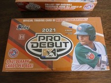 2021 Topps Pro Debut Hobby Box 4 Autos Factory Sealed - FROM FRESH UNOPENED CASE