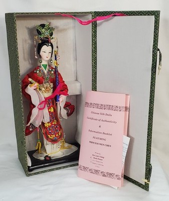 Duck House PRINZESSIN WEN CHEN chinesische Seide 14'' limitierte Auflage Puppe mit Box & Echtheitszertifikat
