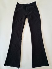 Vintage Womens Bootcut Pants Size 1 Juniors LEI Black Poly Trousers