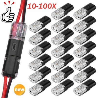 10-100 Steckverbindung 2 Polig Auto Stecker Steckverbinder Wasserdicht KFZ Kabel