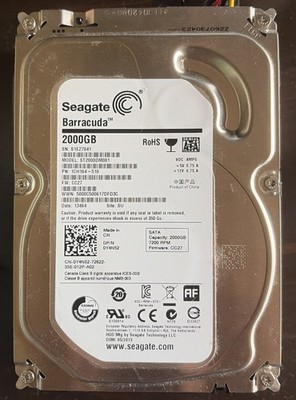 Seagate Barracuda 2TB HDD (ST2000DM001)   3,5'' SATA III 7200 RPM DiskInfo GUT OK