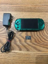 Excellent Sony PSP-3000 Console Green Rare Color  Region free  Tested